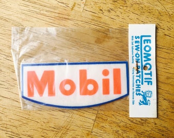 1970s Mobil vintage sew on patch