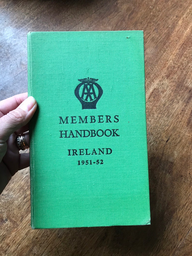 Ireland AA Members handbook 1951 52 Maps location Car Memorabilia Classic car image 2