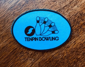 New old stock 10 pin bowling patch 1970s vintage