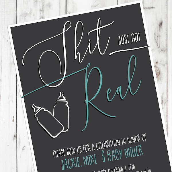 Shit Just Got Real - Etsy