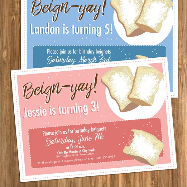 New Orleans Themed Birthday Party Invitation - Etsy