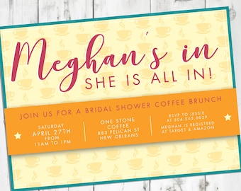 GG Inspired Bridal Shower Invitation: Luke's Coffee, Gilmore Theme (Digital or Printed)
