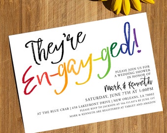 Gay Party Invite Etsy