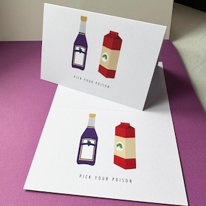 Lot de cartes de vœux Chrismukkah Booze
