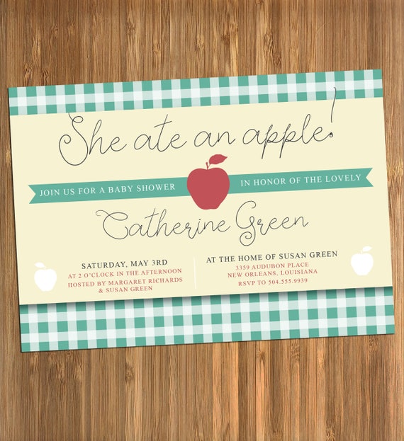 personalized shower invitations