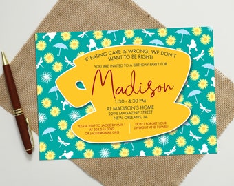 GG Inspired Birthday Invitation: Coffee, Gilmore Theme (Digital or Printed)