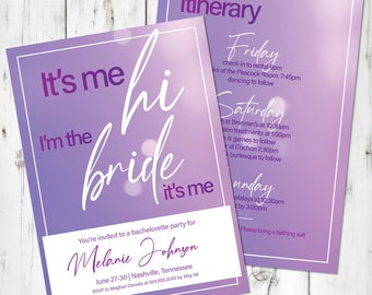 TSwift Bachelorette Invitation – Swiftie Lover Era Bridal Shower (Digital or Printed)