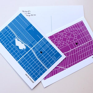 Anúncios de mudança de mapa personalizado - ARQUIVO DIGITAL, para impressão - cartão postal personalizado de nova casa, presente para proprietário de casa pela primeira vez, nos mudamos