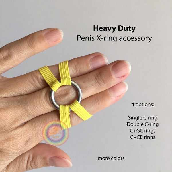 HEAVY DUTY X-ring Cock and Balls Accessory Penis Double Ring Mens Intimate Fashion