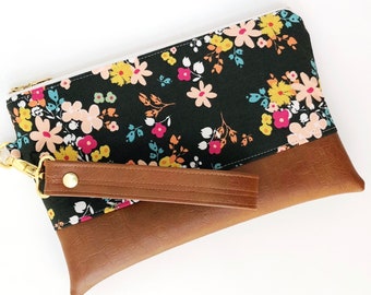 Floral Wristlet Clutch
