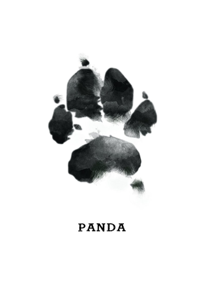 The ORIGINAL Actual CUSTOM Pet Paw Print, Cat, Dog, Animal Art, Digital