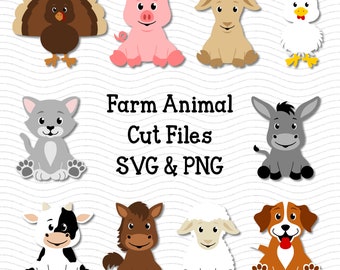 Download Cartoon Farm Animals Svg