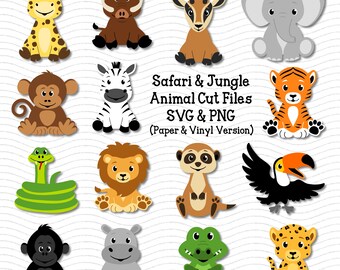 Download Safari Animals Svg Etsy