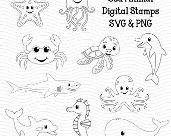 Download Sea Animal Svg Etsy