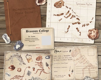 Dinosaur Dig Kit Printable, Paleontologist Printable, Dinosaur Birthday, Paleontologist Birthday, Paleontologist Dig Kit, Printable, Pretend