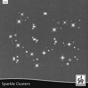Sparkle Clip Art - Sparkle Embellishments - Sparkle Designs - Digital Sparkles - Vector Sparkles - Instant Download - CU OK