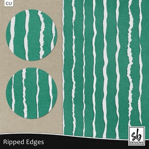 Digital Ripped Edge - Ripped Paper Clip Art - Torn Edge - Torn Paper Clip Art - Digital Rip - Instant Download - CU OK