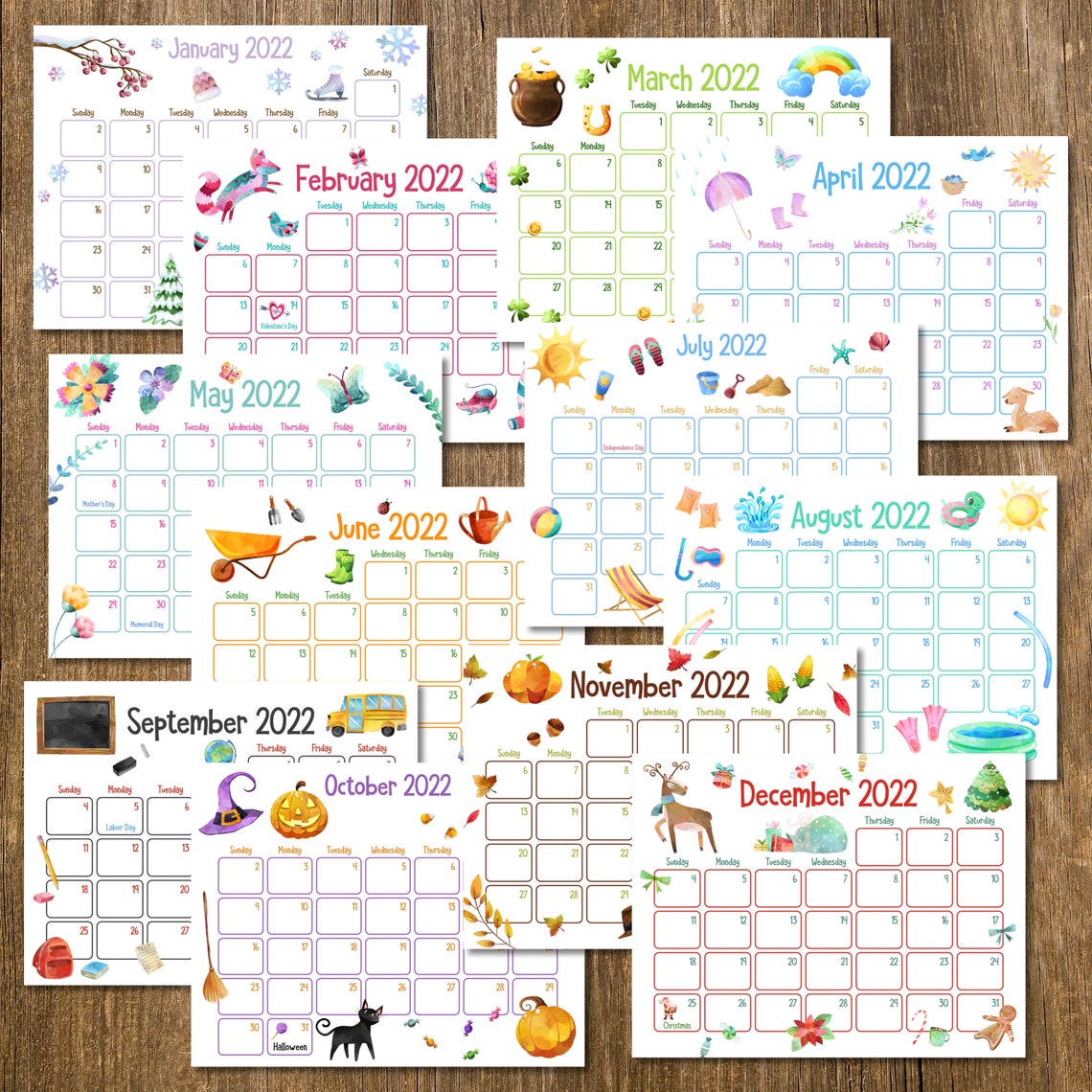 Printable Calendars For Kids For Kids To Make
