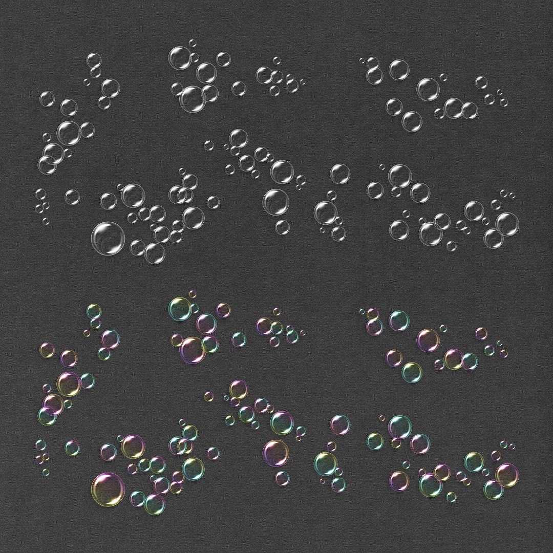 Bubble Clip Art- Bubble Overlays - Digital Bubbles - Digital Scrapbook ...