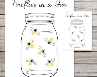 Firefly Fingerprint Art, Fingerprint Craft, Firefly Kids Craft, Fingerprint Printable, Fingerprint Craft, Lightning Bug Fingerprint Craft