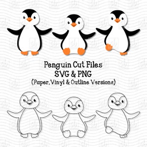 Baby Penguin SVG, Penguin SVG, Cute Penguin SVG, Penguin Cut File, Penguin Clip Art, Baby Penguin Clip Art, Penguin Clip Art, Penguin Card