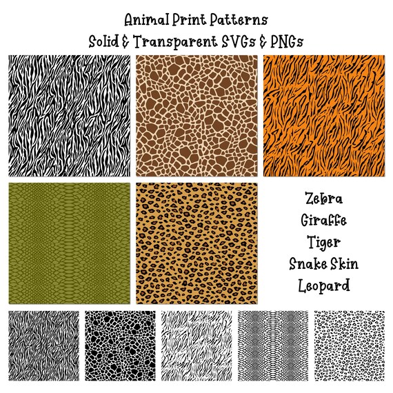 Download Animal Print Svg Animal Print Digital Paper Animal Print Etsy