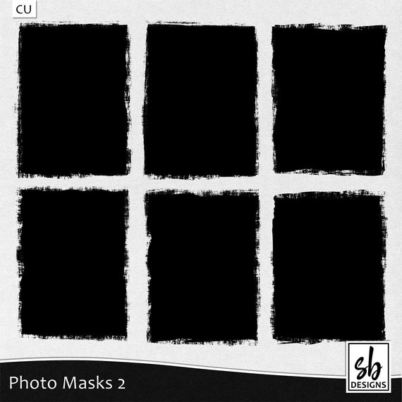 Photo Masks - Clipping Masks - Digital Photo Frames - Instant Download - CU OK