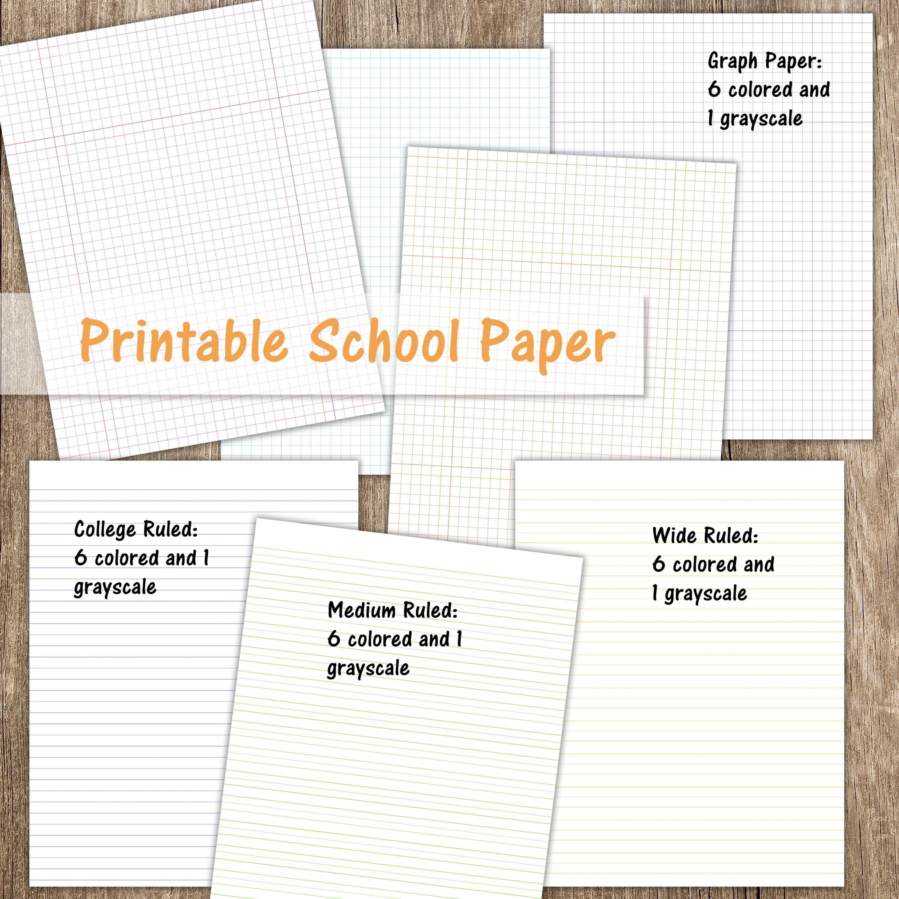 Square D Ruling Paper Printable School Paper, Printable Lined Paper, Printable Graph Paper ...