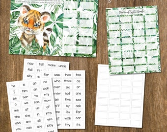 Jeu de mots à vue, Mots à vue imprimables, Pratique de lecture élémentaire, Feuilles de travail d’école à la maison, Impressionnable à la maison, Lecture à la maternelle