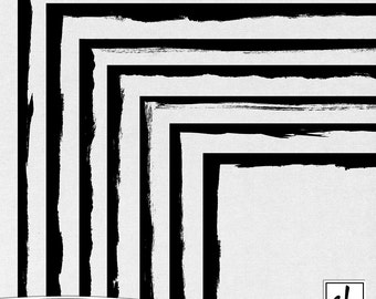 Distressed Borders - Distressed Digital Frames - Distressed Edges - Grungy Borders - Grungy Edges - Instant Download - CU OK