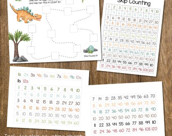 Math Printable, Elementary Math Practice, Homeschool Worksheets, Homeschool Printable, Kindergarten Math Practice, Counting Worksheet, Math