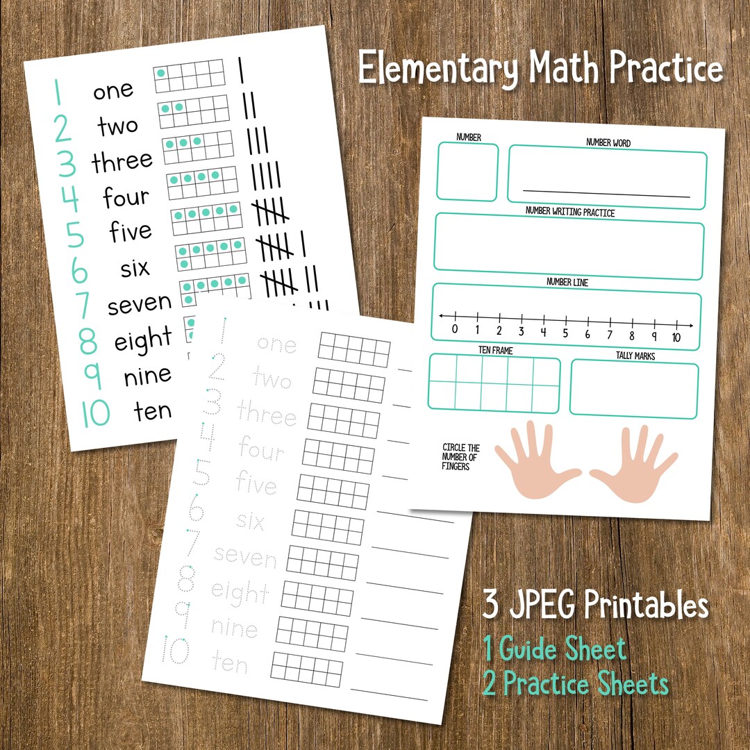 Math Printable, Elementary Math Practice, Homeschool Worksheets ...