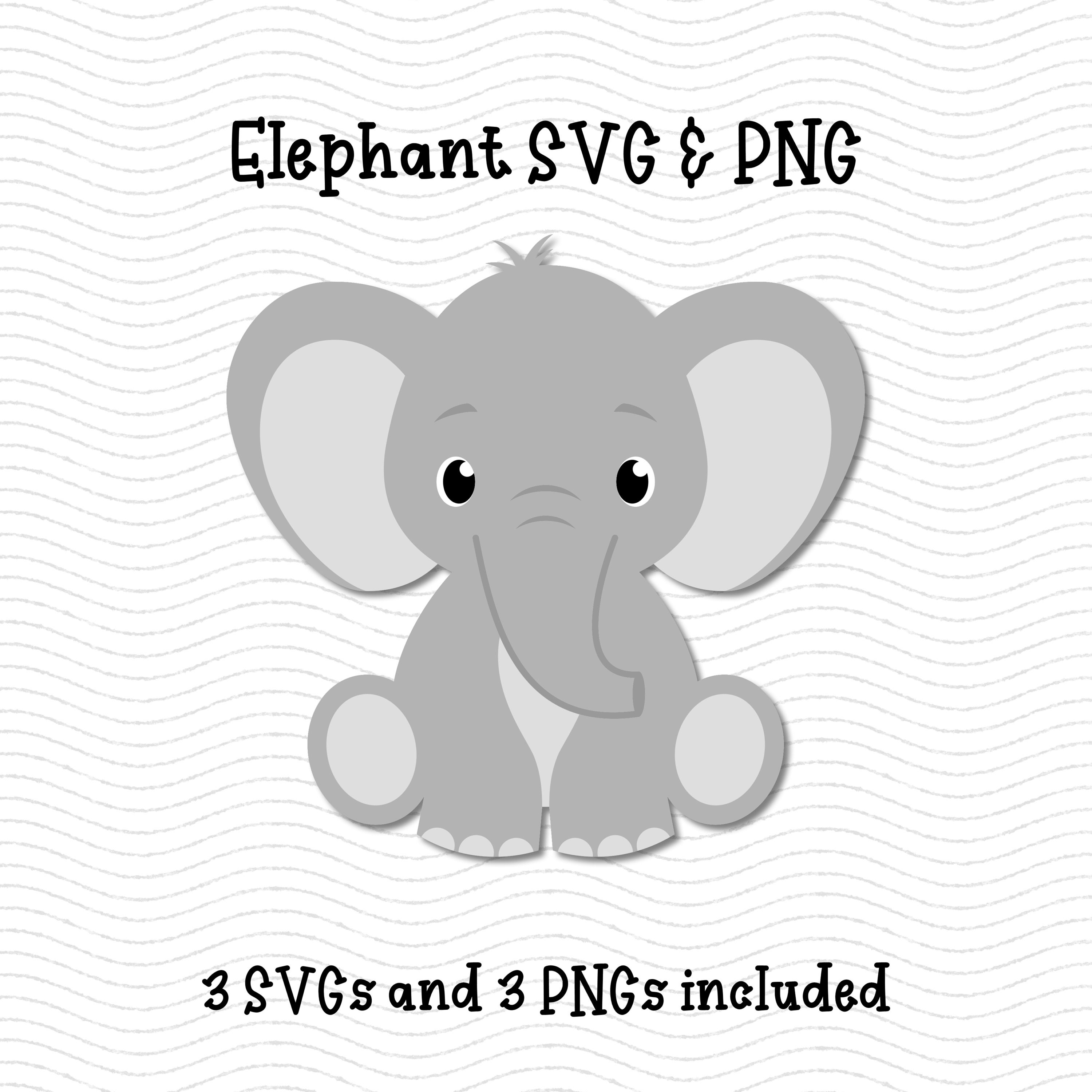 Download Baby Elephant Svg Elephant Svg Cute Elephant Svg Elephant Etsy