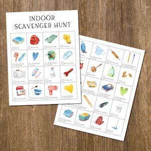 Búsqueda del tesoro imprimible, Búsqueda del tesoro en interiores, Búsqueda del tesoro en el hogar, Búsqueda del tesoro en interiores, Búsqueda del tesoro para niños, Actividades para niños, Juego