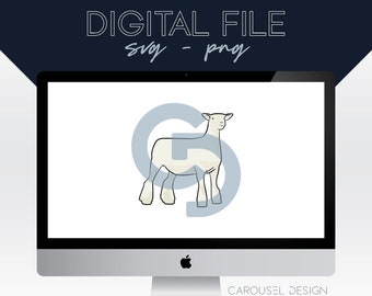Southdown Show Lamb Livestock Graphic - Digital File 2022