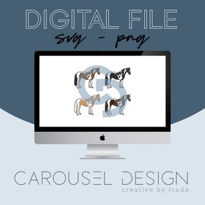 Horse Livestock Graphic - Digitale bestandsbundel V2