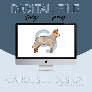 Australian Cattle Dog - Red Heeler Graphic - File digitale 2020.2