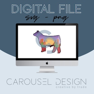 Desert Collection Show Steer Livestock Graphic - Digital File 2020.1