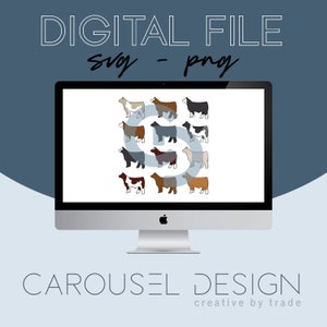 Show Steer Livestock Graphic - Digital File Bundle V2