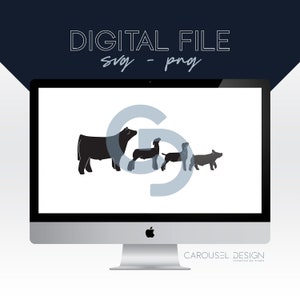Market Animal Livestock Graphic - Digital File Bundle 2022.1