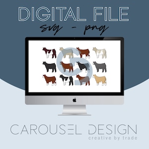 Show Steer Livestock Graphic - Digital File Bundle 2021
