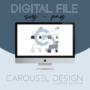 Show Lamb Livestock Graphic - Digital File Bundle V2