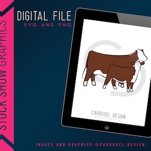 Graphique du bétail du couple vache-veau - Fichier numérique 2023.7
