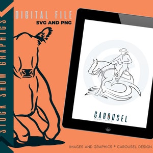 Reining Horse Graphic - Fichier numérique 2023.2