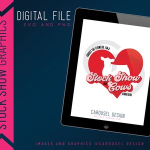 Show Cattle Valentine&#39;s Design - Digital SVG & PNG