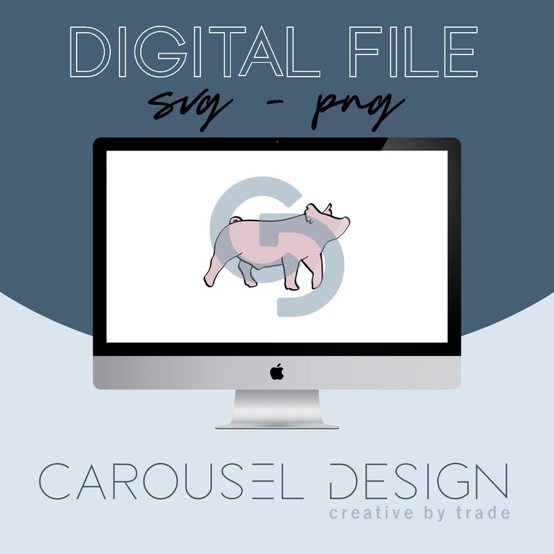 Digital File 2021.1-3 Styles Show Pig Livestock Graphic