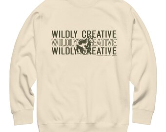 Wildly Creative by Carousel Design Crew Neck Sweatshirt