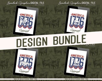 America 1776 Livestock Graphic Bundle - Digital SVG & PNG