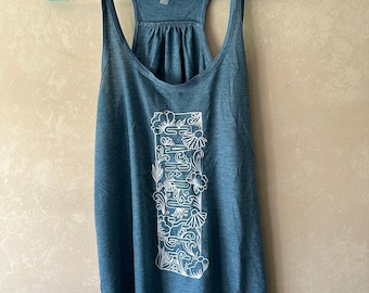Carousel Design Logo Racer Back Tank