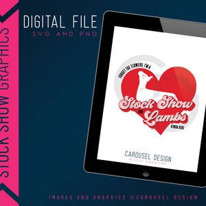 Show Lamb Valentine&#39;s Design - Digital SVG & PNG
